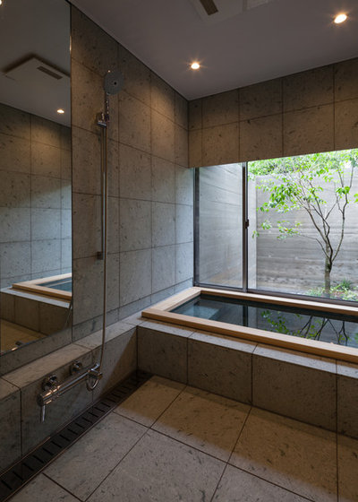 アジアン 浴室 by 株式会社岸研一建築設計事務所