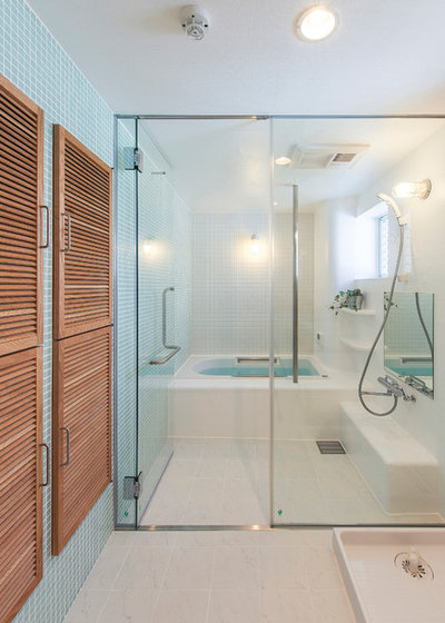 コンテンポラリー 浴室 by フィールド建築設計舎 / FEEL'D ARCHITECTS