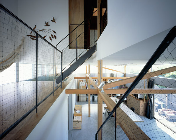 コンテンポラリー 階段 by 成瀬・猪熊建築設計事務所 一級建築士事務所