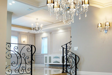 This is an example of a traditional metal railing staircase in Other.