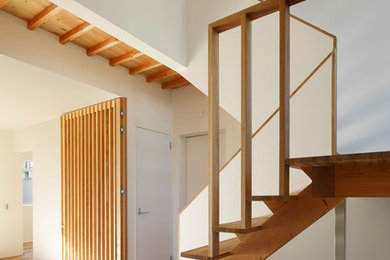 Inspiration for a modern staircase remodel in Tokyo