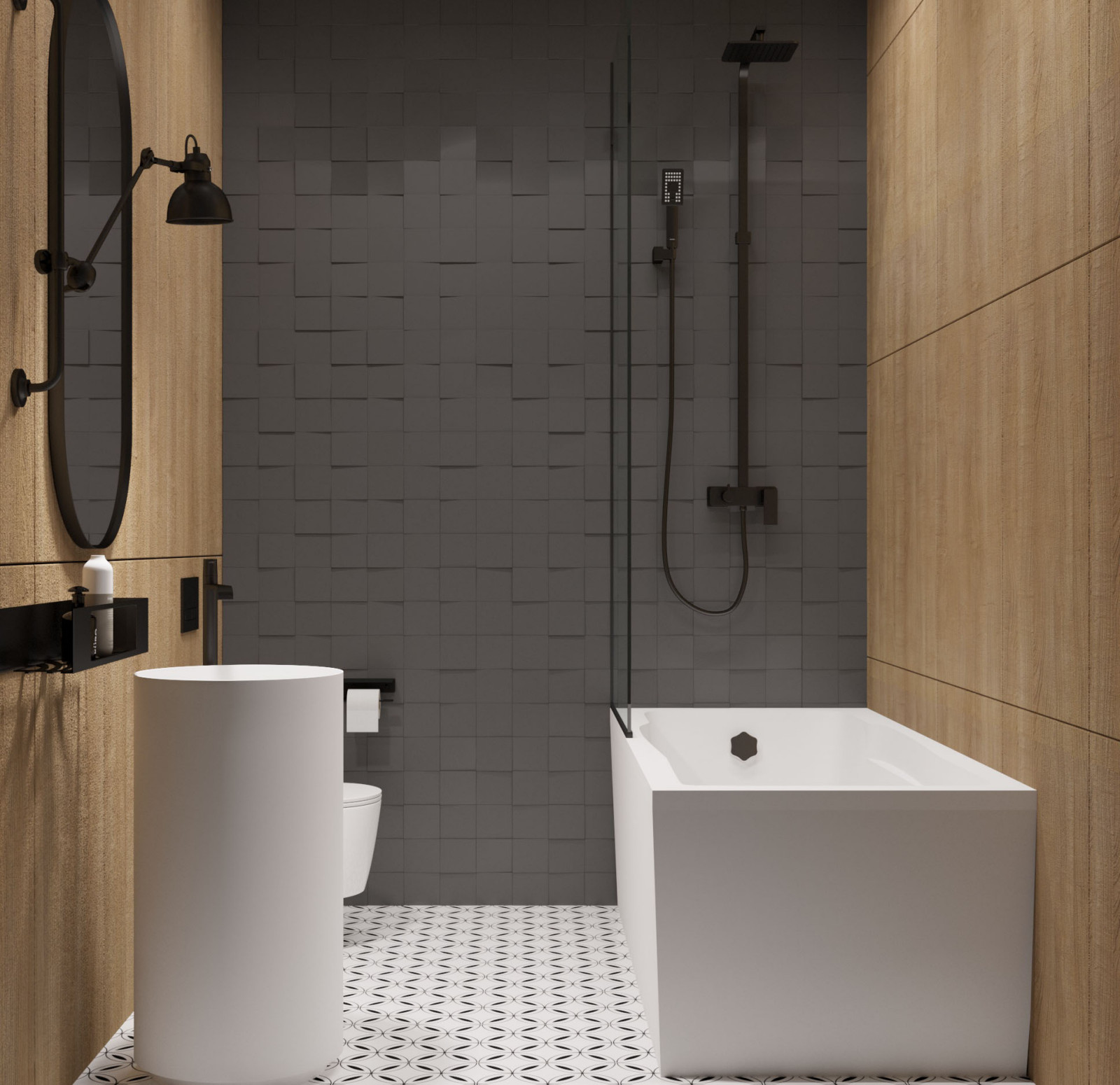 Современный интерьер двухуровневой квартиры 2