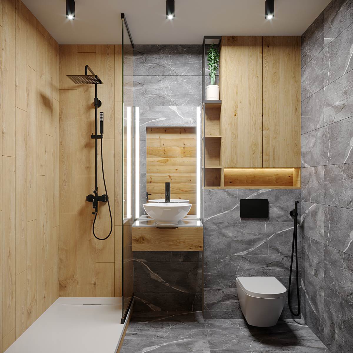 Ванная комната в стиле лофт