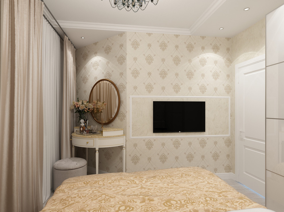 Дизайн-проект спальни с старгороде г.Омск