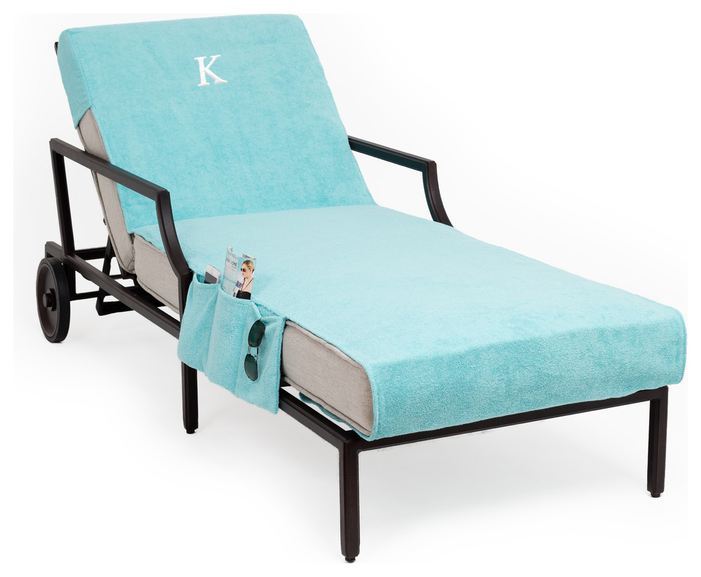 Personalized Standard Chaise Lounge Cover With Side Pockets