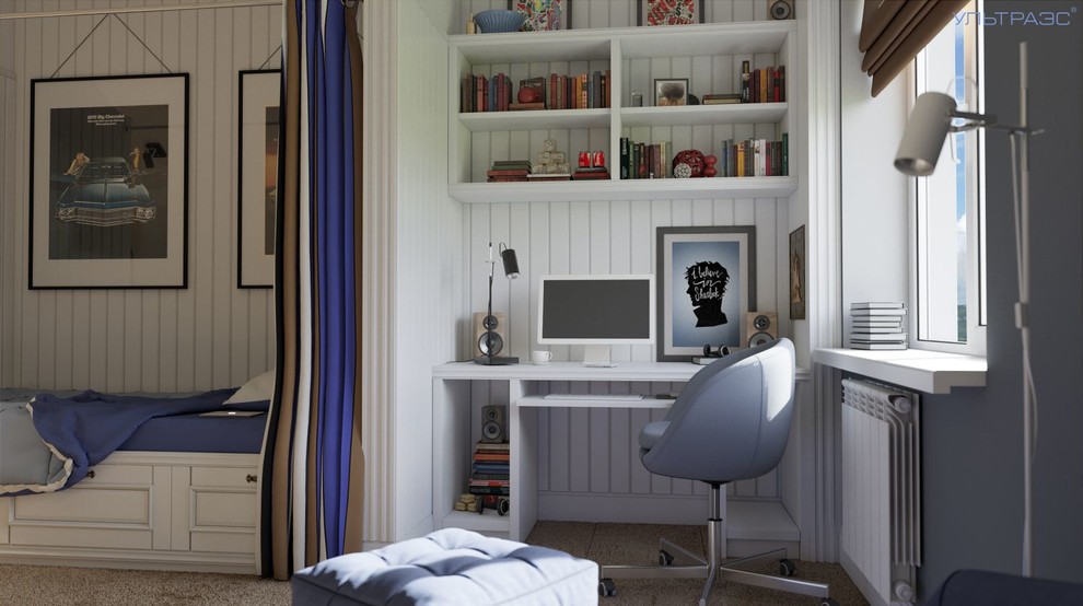 детская спальня в мансарде