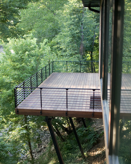 Suspended Ipe Deck - Modern - Kansas City - by RM Contracting, Inc.