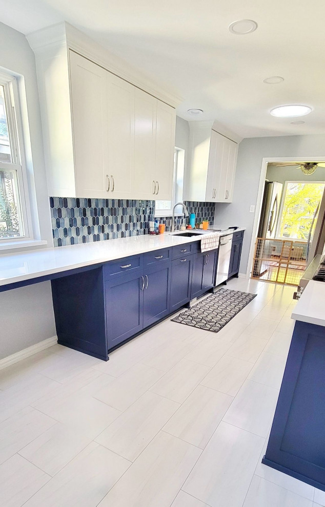 An amazing home remodel is complete in the Casa Linda Estates neighborhood of Dallas. Love the 4 Solatubes in the kitchen and living! Blue is beautiful.