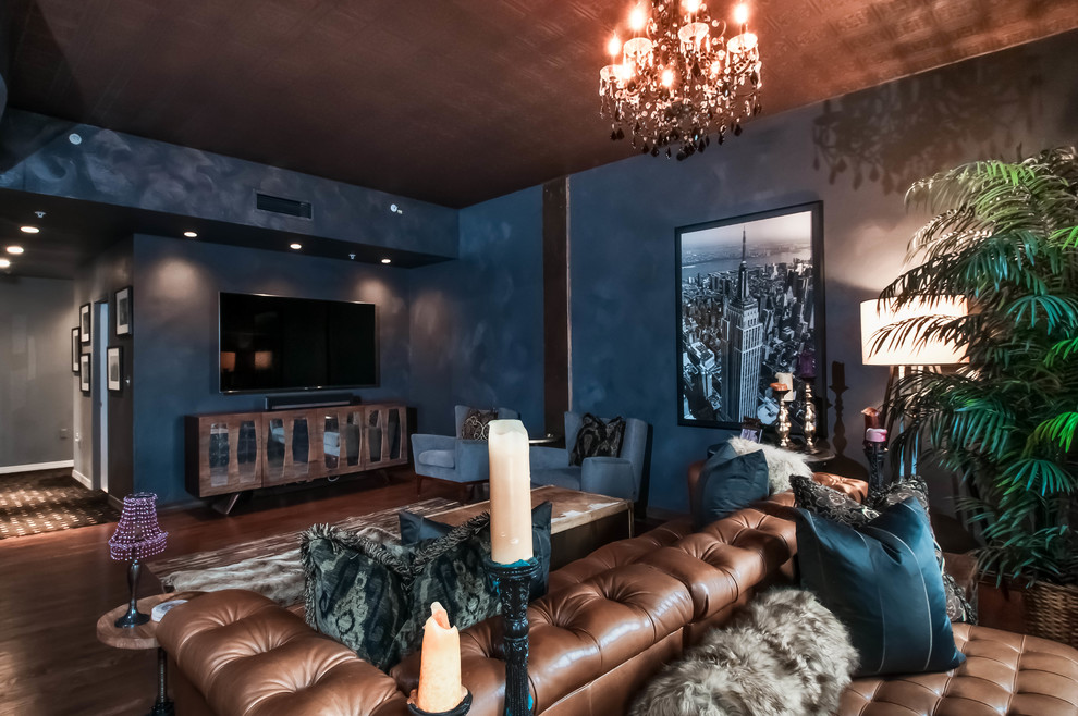 Inspiration for a victorian family room remodel in Denver