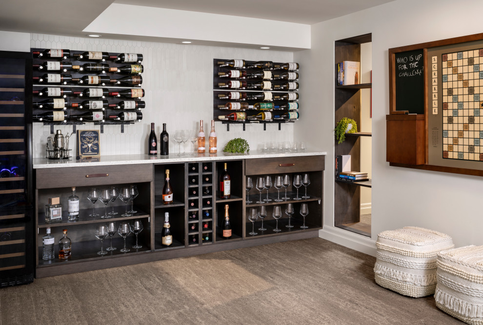 This is an example of an arts and crafts wine cellar in Denver.