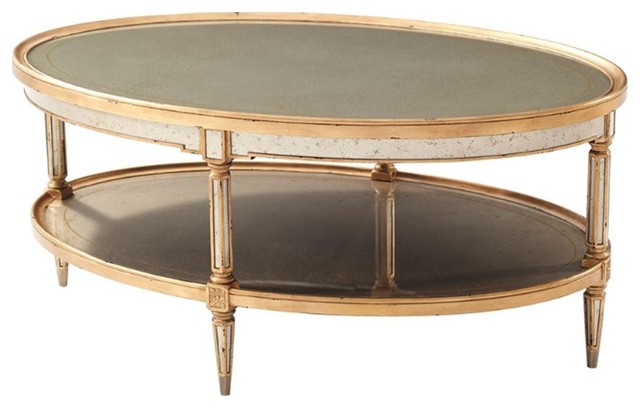 Theodore Alexander Eglomise Palace Decoration Cocktail Table
