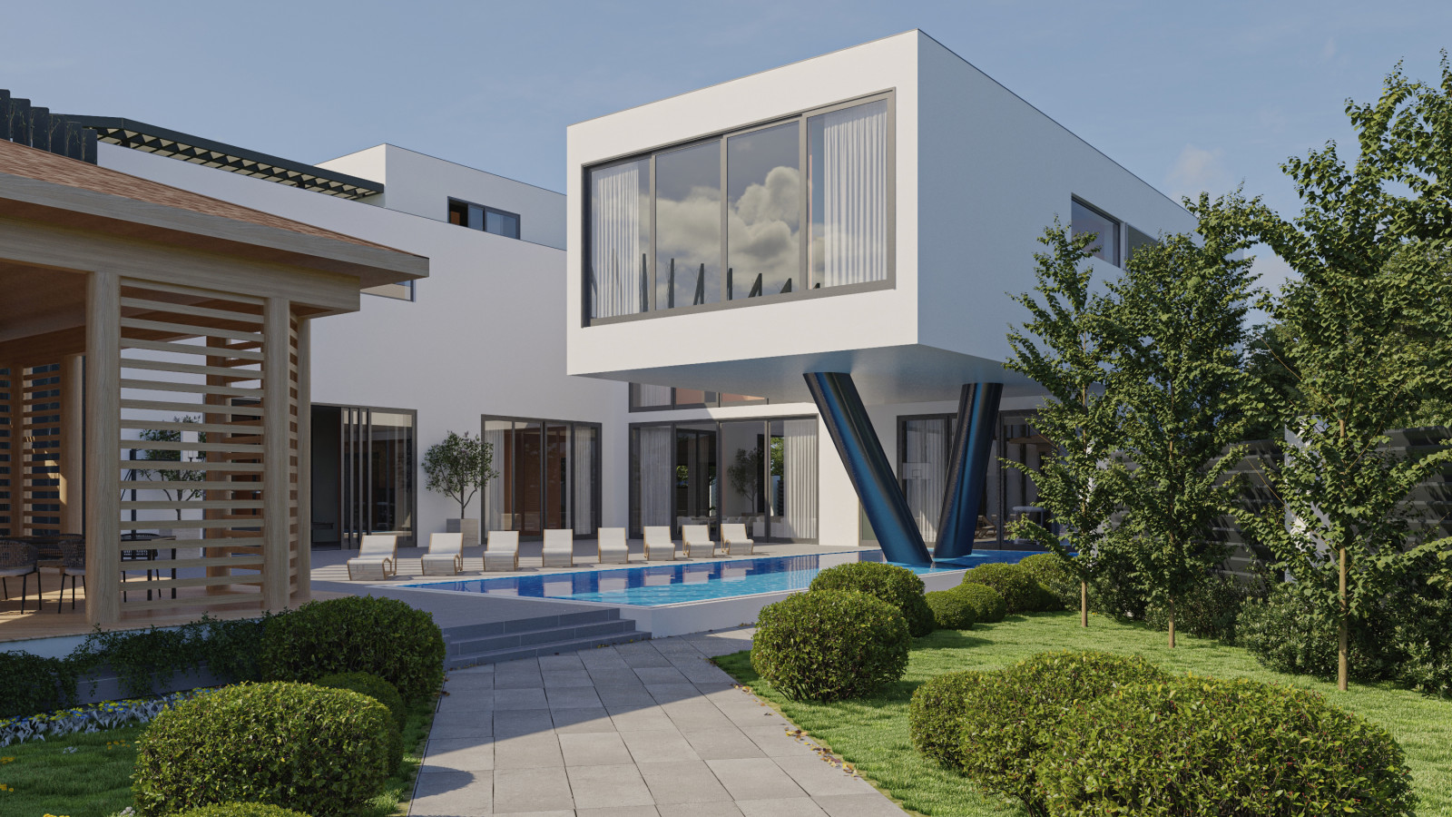 Концепция частного дома в Краснодаре (в посёлке "Немецкая Деревня")