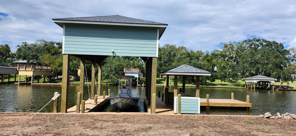 Custom New Home with Boat House