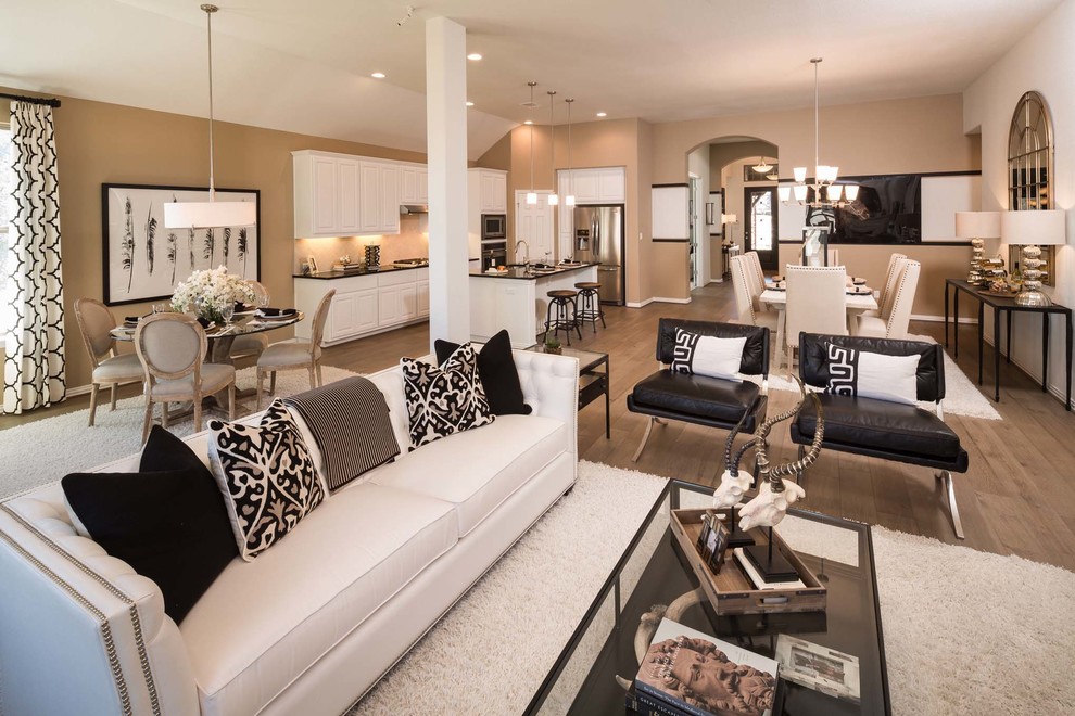Belterra // Austin, TX // Highland Homes // Plan 204 - Contemporary - Living Room - Dallas - by ...