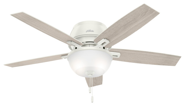 Hunter Fan Company 52 Donegan Low Profile Ceiling Fan With Light