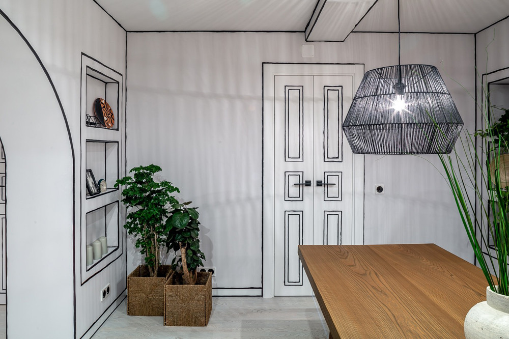 Проект переделки гостиной в загородном доме для Дачного ответа на НТВ