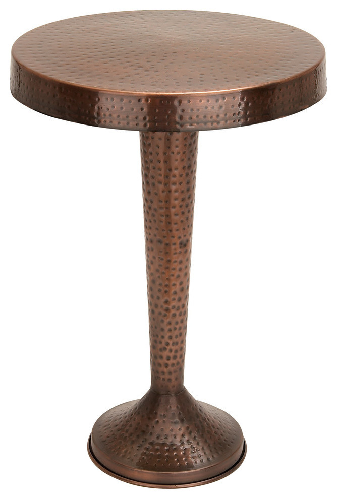Vintage Bronze Aluminum Accent Table 26900 Traditional Side Tables