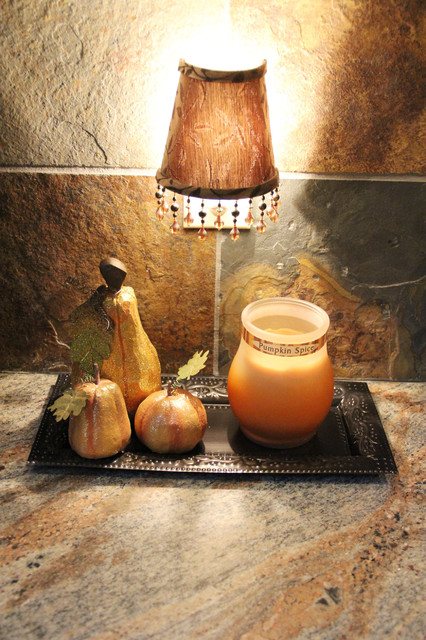 Tuscan Tray with Pumpkins traditional-kitchen