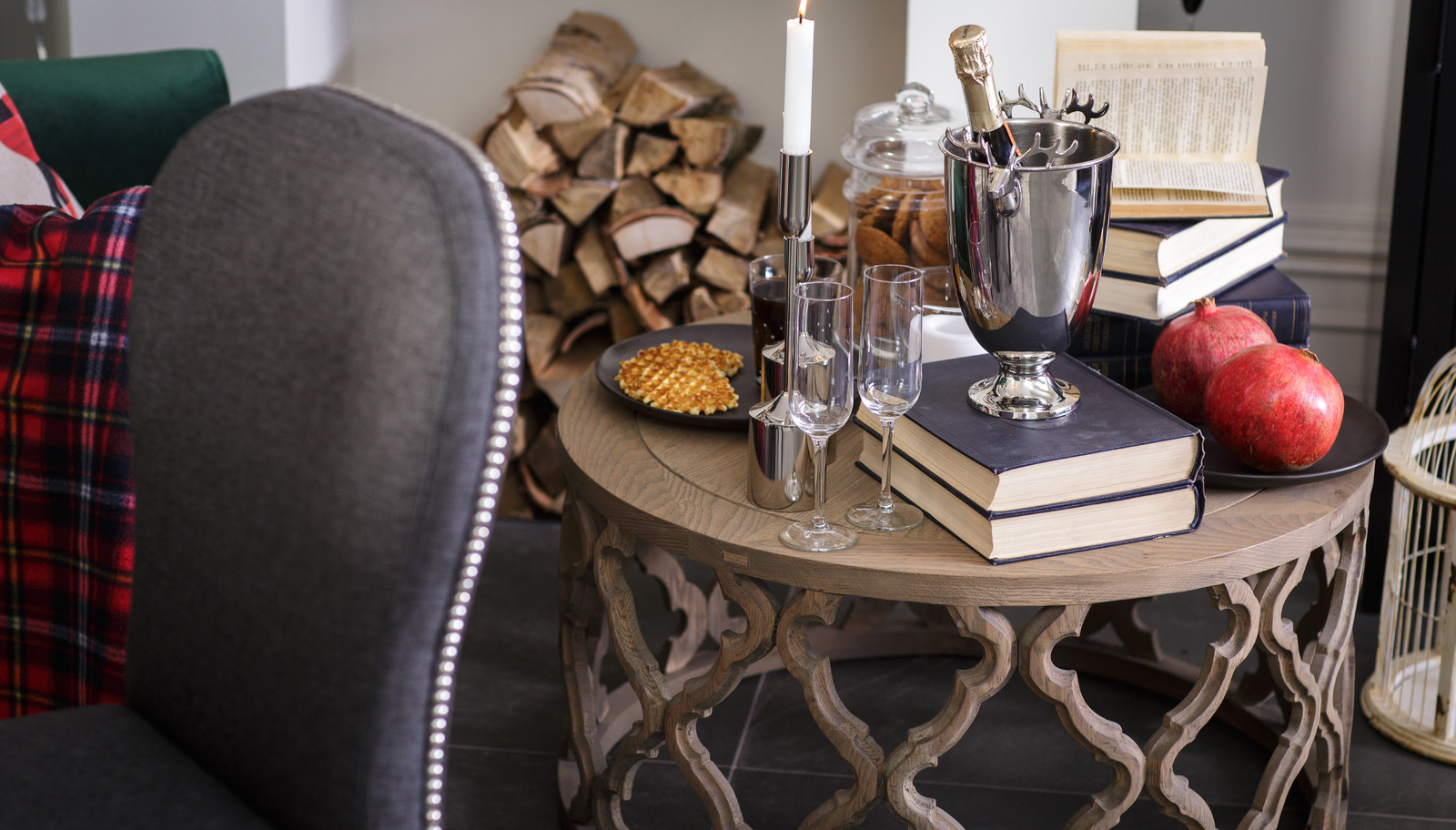 Новогодний интерьер гостиной