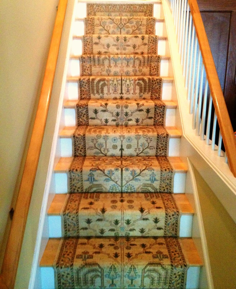 Inspiration for a traditional staircase in Boston.
