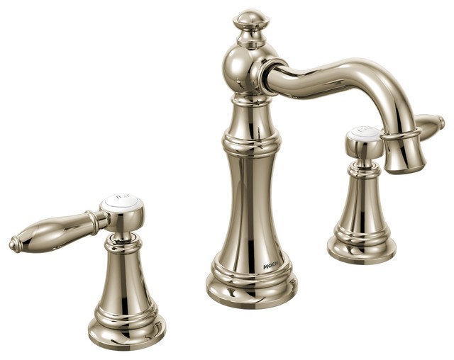 Moen Weymouth Polished Nickel Two Handle Bathroom Faucet Ts42108nl Moen Weymouth Polished Nickel Two Handle Bathroom Faucet Ts42108nl