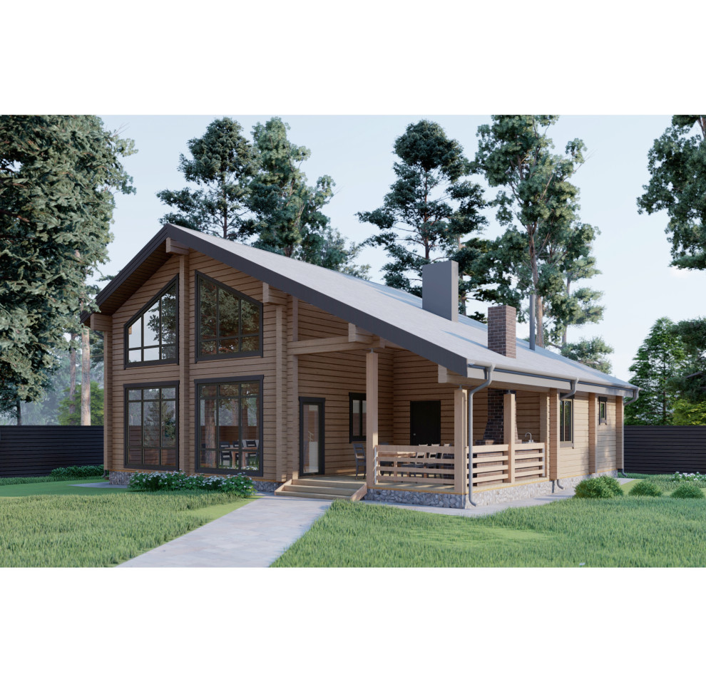 Дом из бруса в Lucky Park