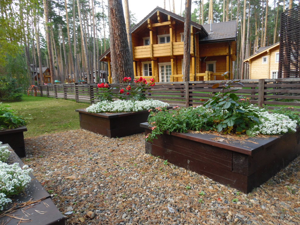 Лесной участок в сосновом бору.