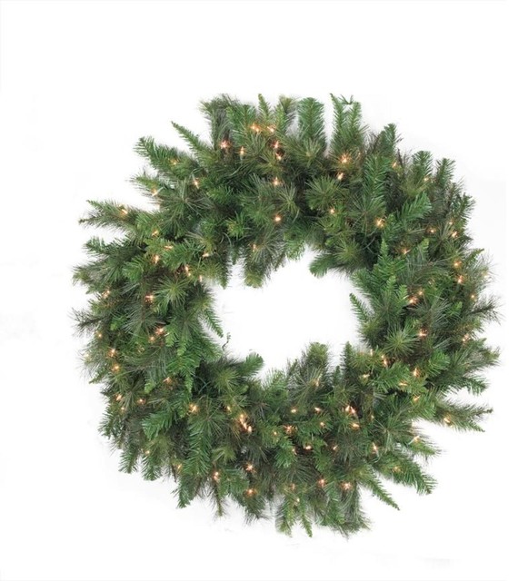 48 quot pre lit canyon pine artificial christmas wreath clear 48 quot pre lit canyon pine artificial christmas wreath clear