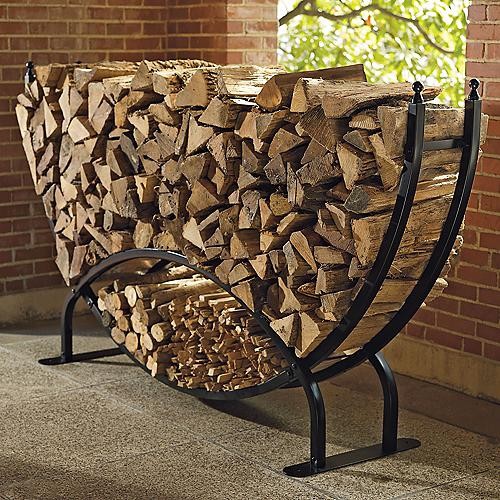 Stylish Log Rack Stylish Log Storage for Traditional Homes