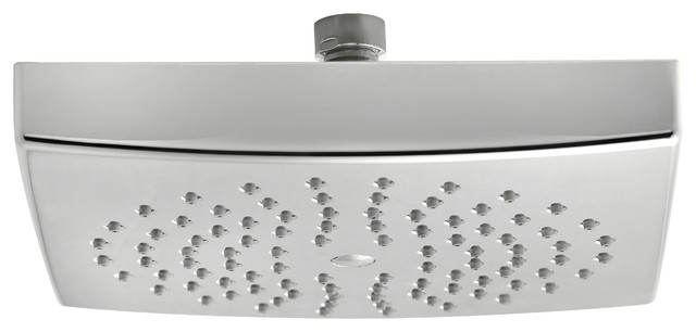 Chrome-Plated Brass Shower Head, Square
