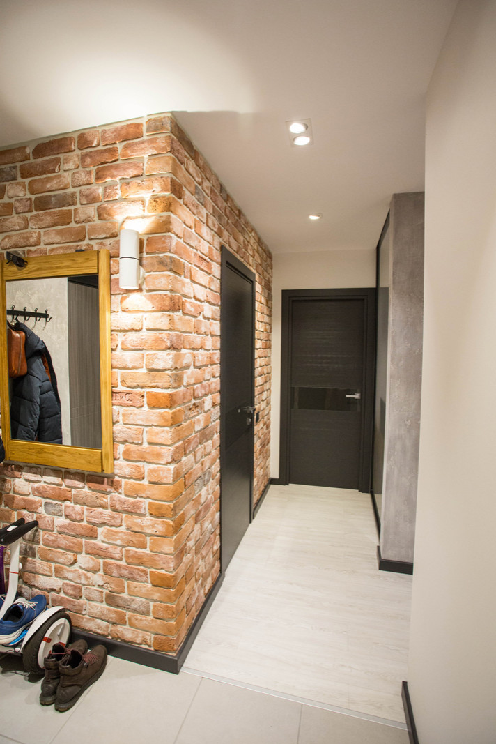 Реализованный проект евродвушки с элементами стиля Лофт