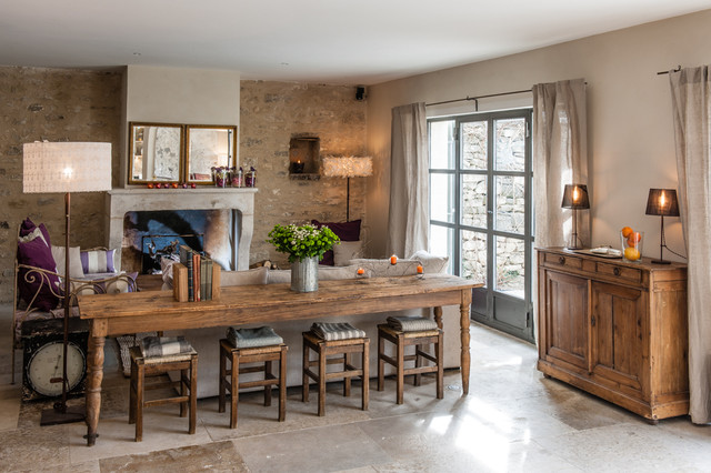 Chambres d'h&ocirc;tes rustic-living-room