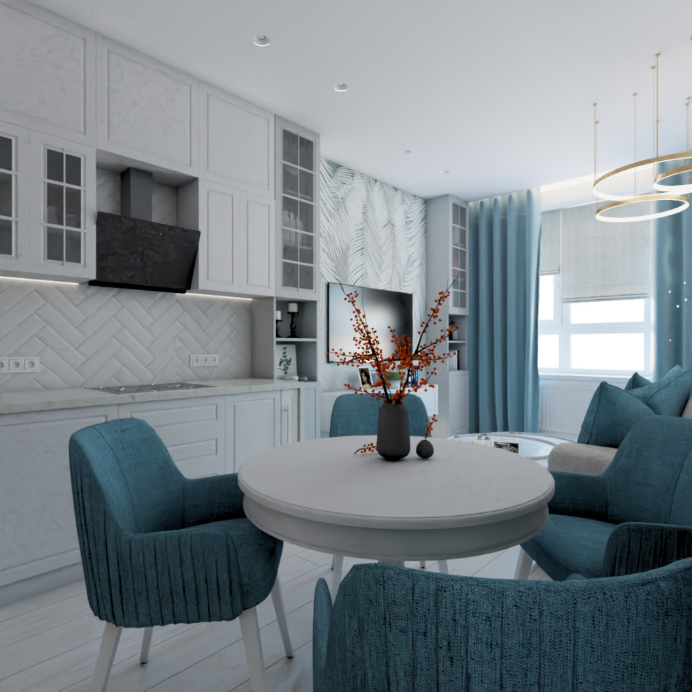 Кухня-гостиная. Москва, 1ый Котляковский переулок