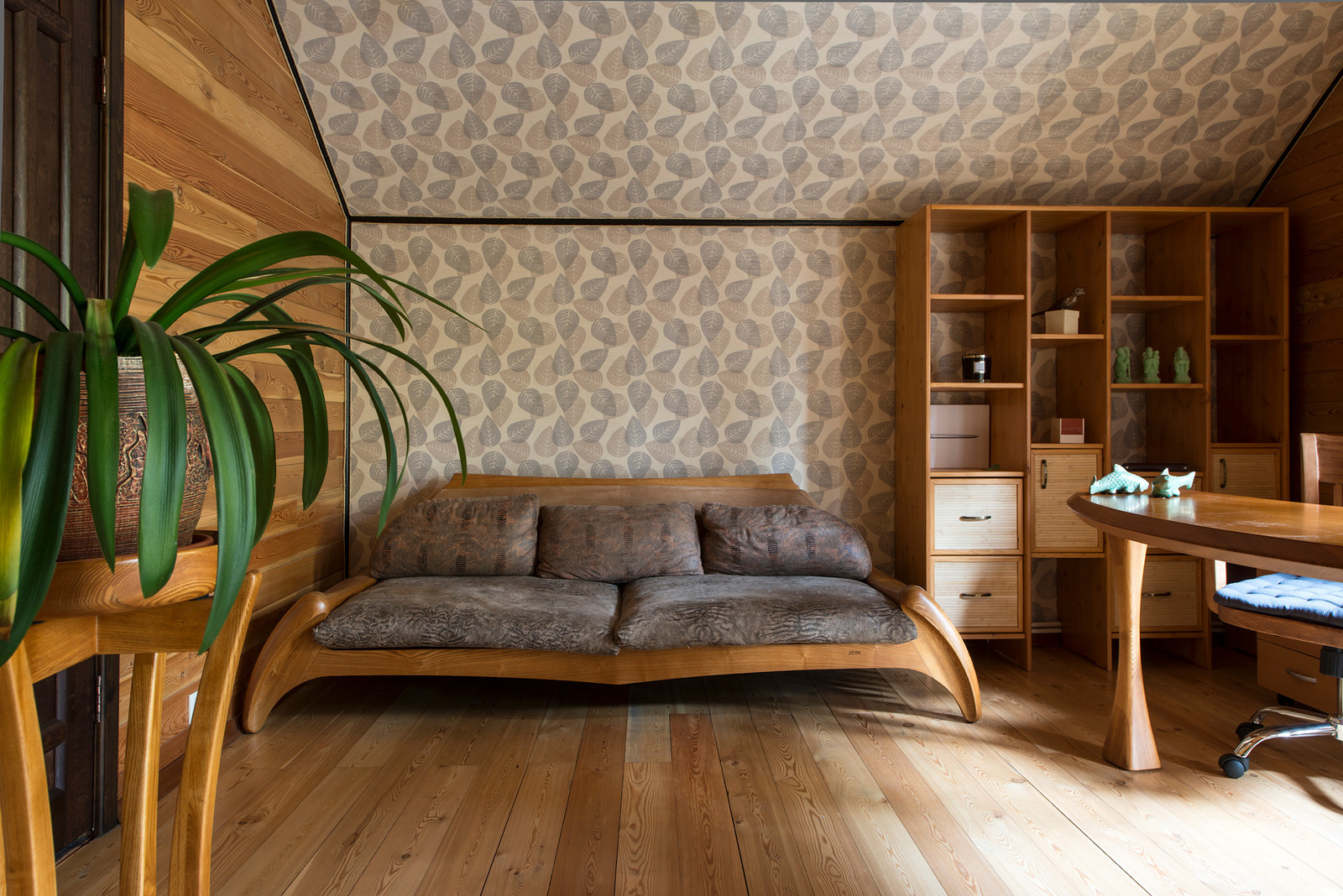 Интерьер в этническом стиле. Фотосъемка для журнала "Красивые деревянные дома"