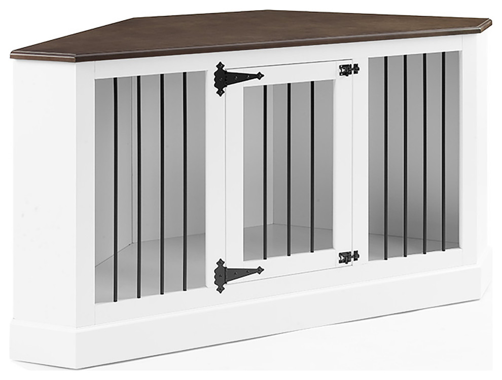 Winslow Corner Credenza Dog Crate Transitional Dog Kennels And Crates by Crosley Furniture