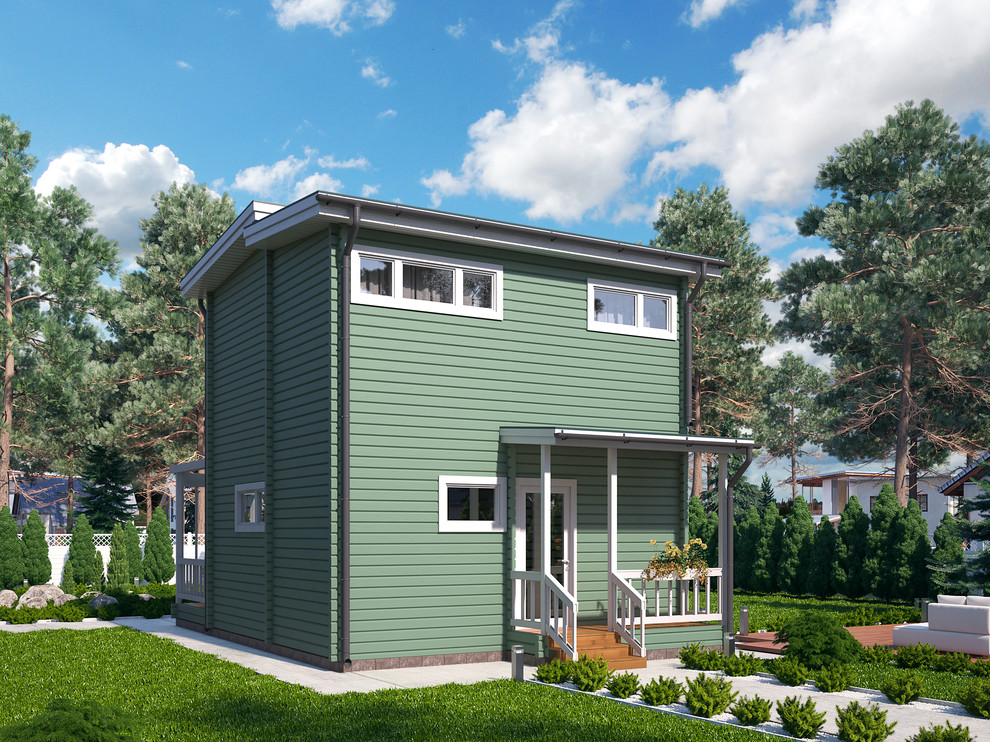 Дом из клеёного бруса сезонного проживания "Визит 2"