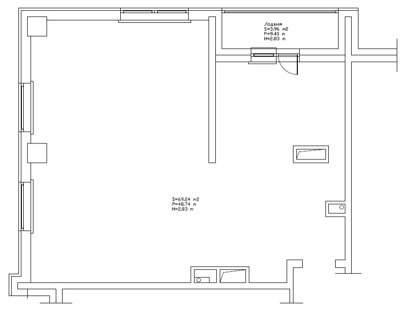 Квартира, 70 м2