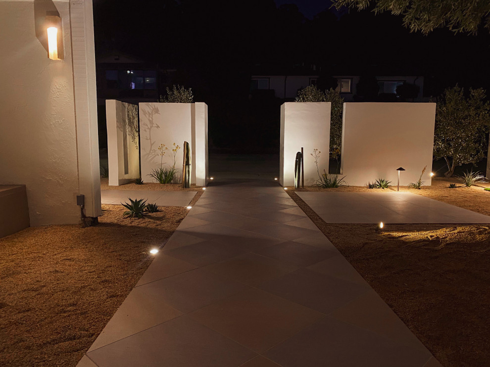 Mediterranean meets desert under the night lights