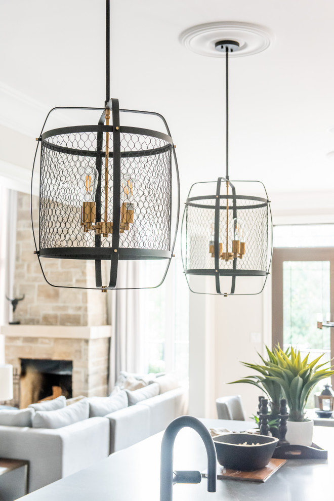 Transitional home design photo in Toronto