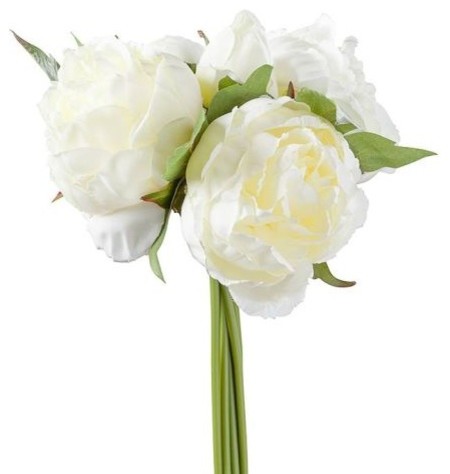 Torre and Tagus Blushing Peony 5-Bloom Bouquet - Contemporary ...