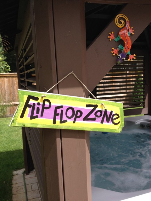 Flip Flop - Hand Painted Beach sign - Beach Style ... Flip Flop Hand Painted Beach sign Beach Style