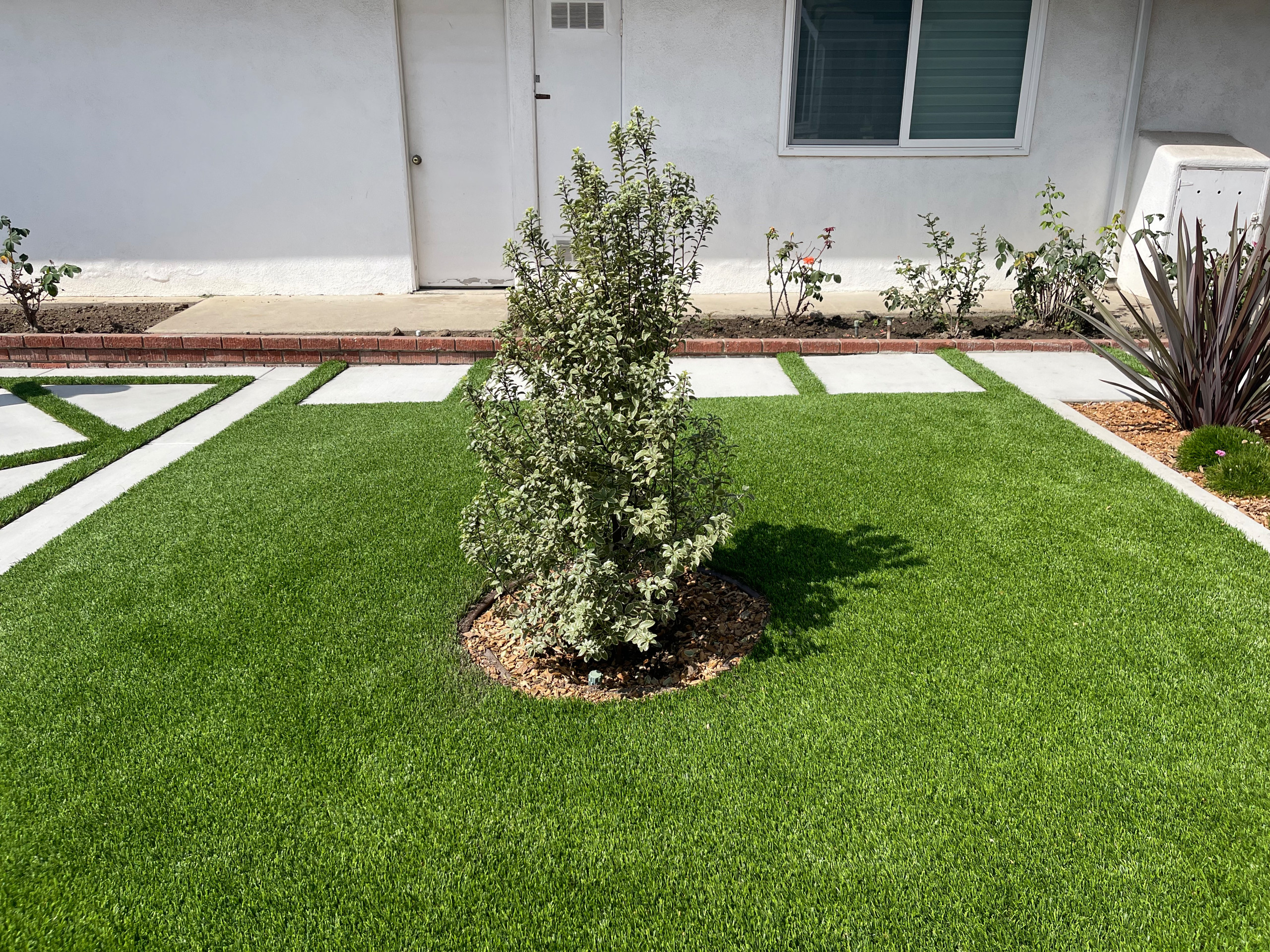 Front Yard and Driveway Remodel ValVerde Home - Rueff