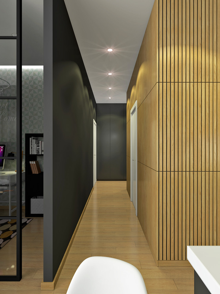 Дизайн интерьера однокомнатной студии в ЖК "Гринвуд"