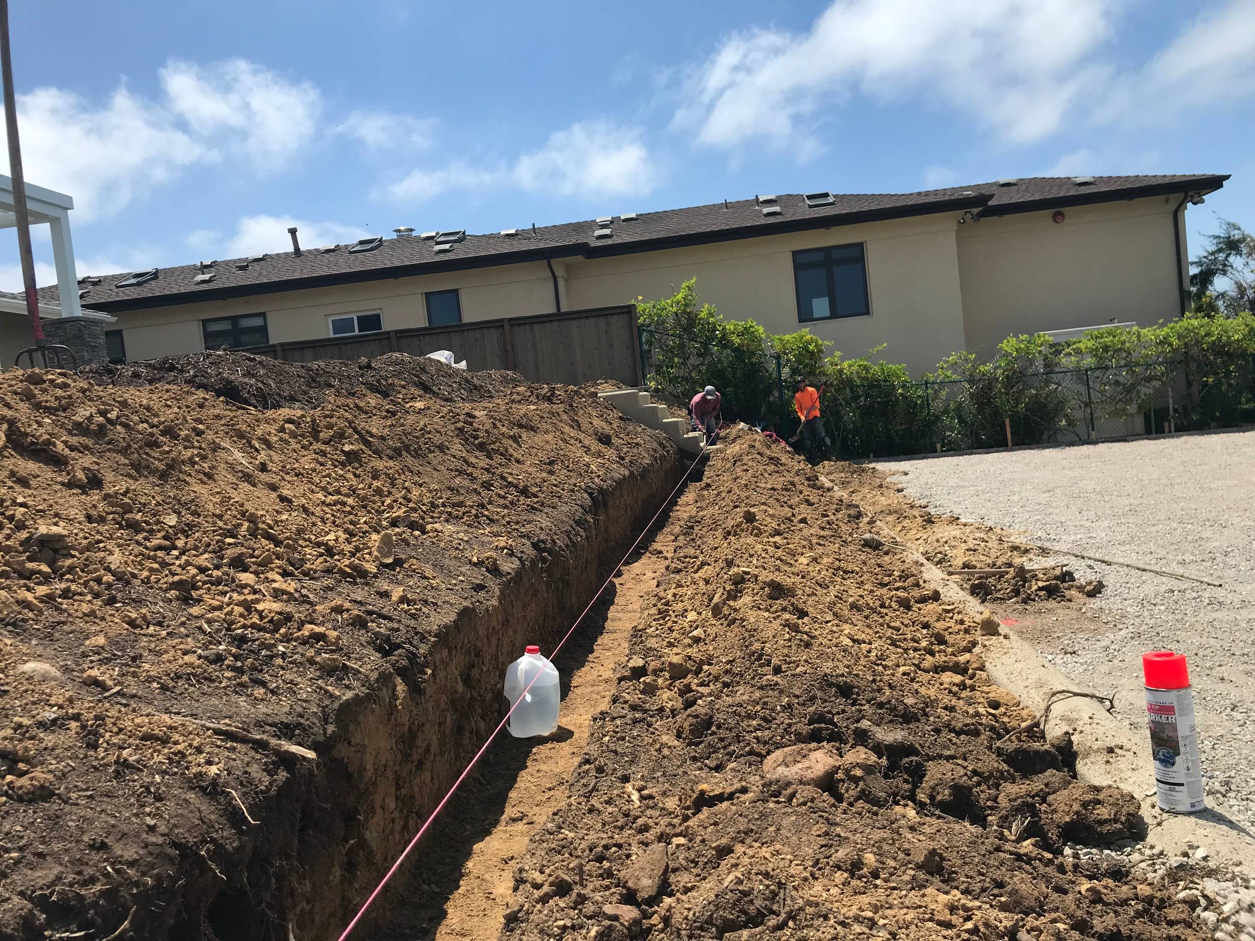 Footing For New Retaining Wall on Slope in La Jolla