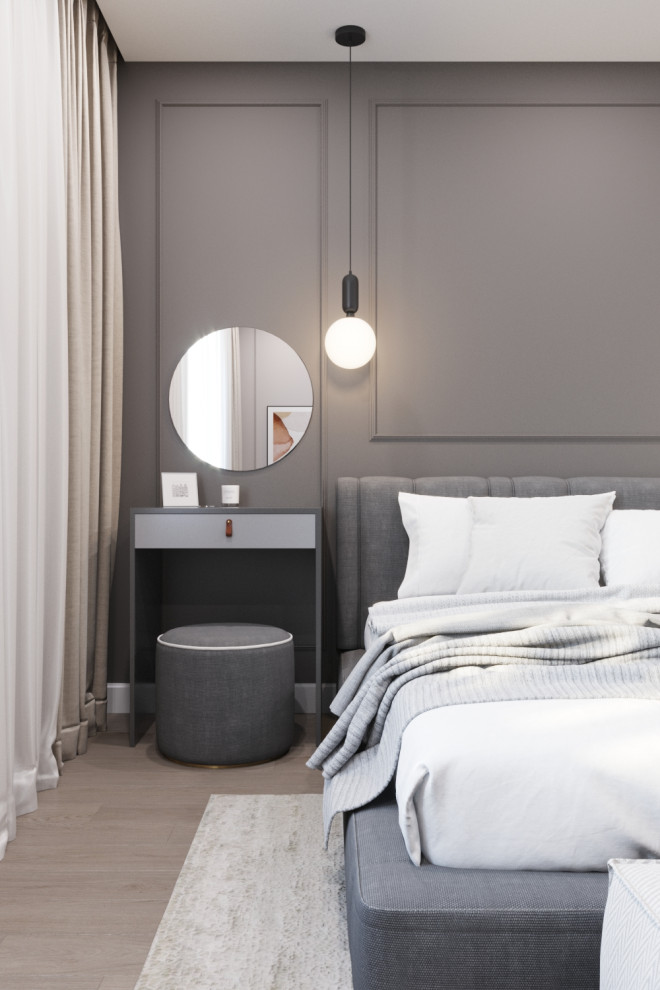 Коттедж с камином, современная классика