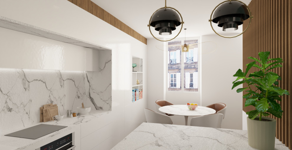 Aménagement d'intérieur - Cuisine et Salon