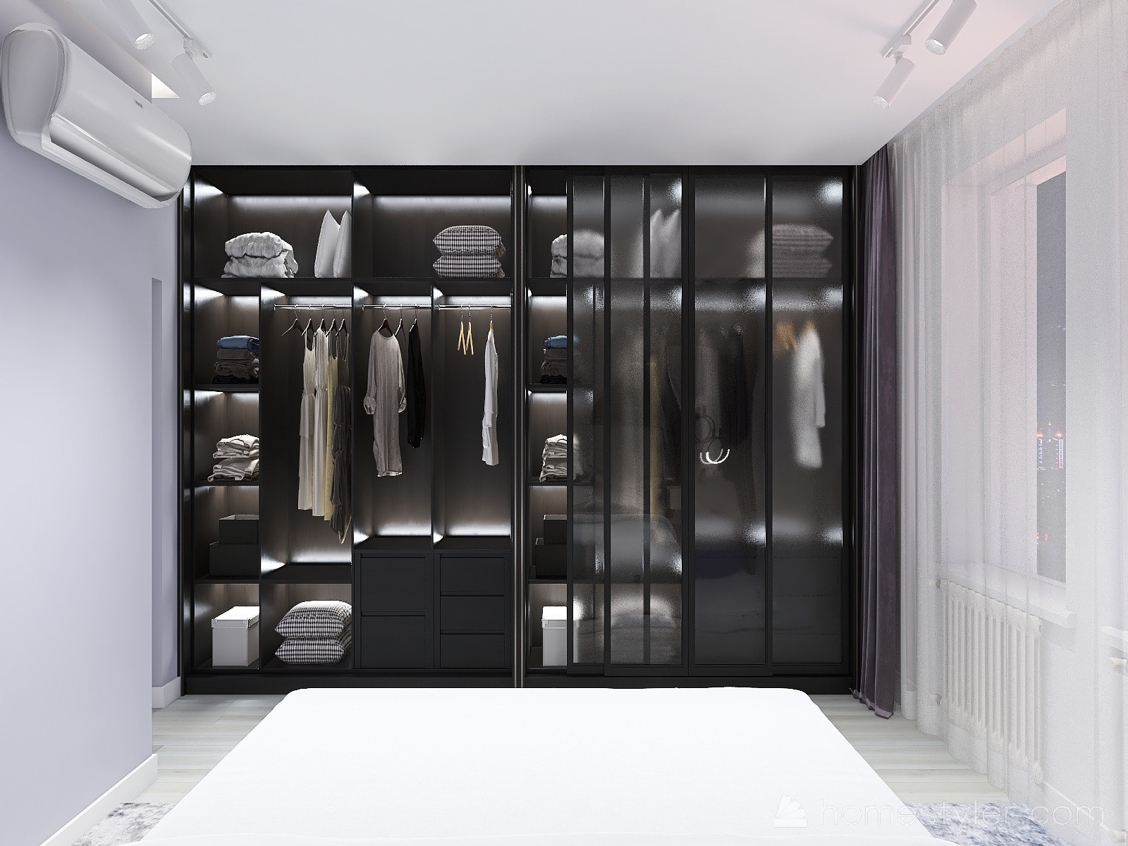 Проект двухкомнатной квартиры в современном стиле