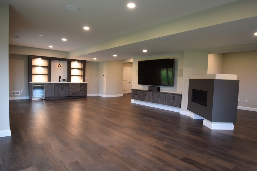 Basement - transitional basement idea