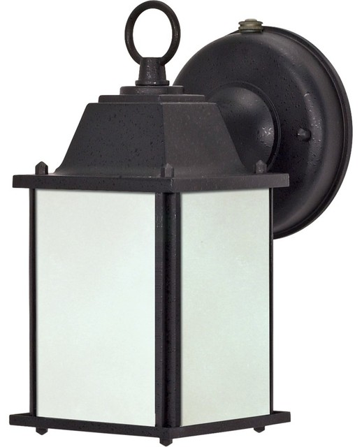Nuvo Cube Lantern Es 1 Light Wall With Frosted Beveled Glass Nuvo Cube Lantern Es 1 Light Wall With Frosted Beveled Glass Traditional Outdoor Lights And Sconces By Freely