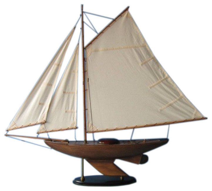 Lakeview Sloop 40'', Nautical Decoration, Decorative Sailing Boat Model